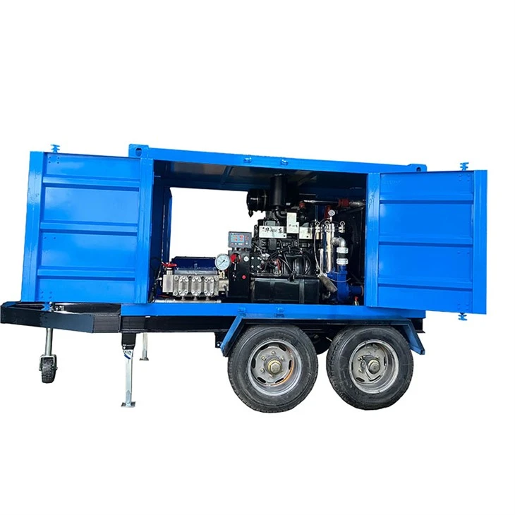 ניקוי צינורות תעשייתיים 10000psi מכונת פיצוץ הידרו